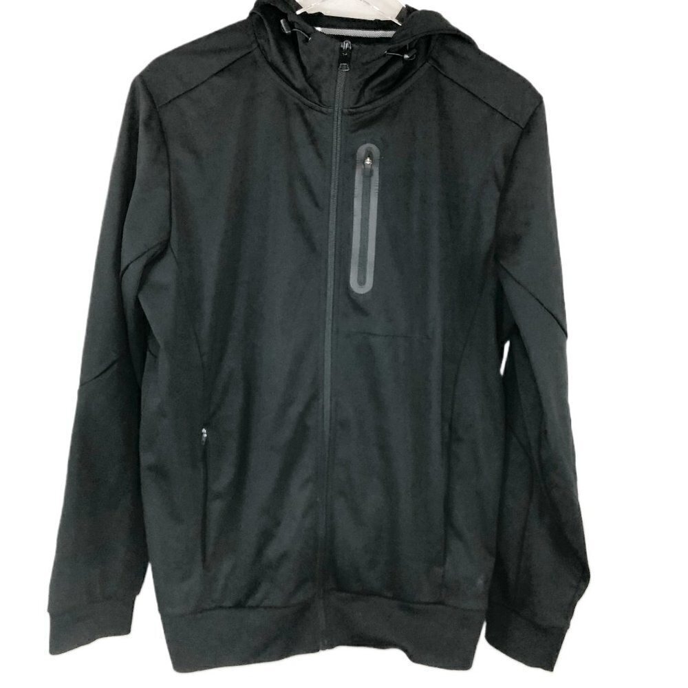 Mondetta Outdoor Project‎ Men's Full Zip Hooded Active Jacket Black Size M
